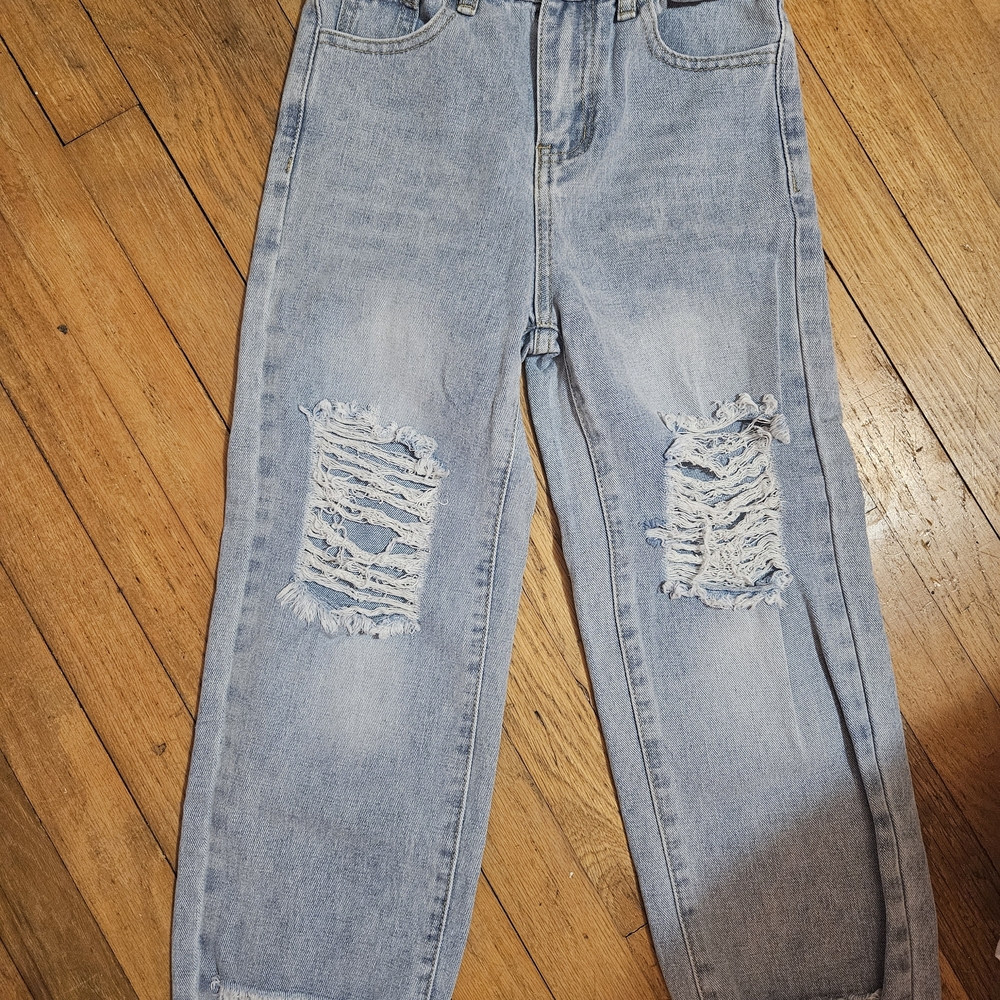 SHEIN Light Blue Distressed Kids Jeans NEVER WORN